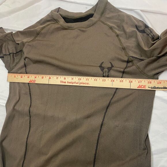 Badlands Women's XL Long Sleeve Crew Neck Latitude Baselayer Shirt Brown Hunting - Picture 9 of 10